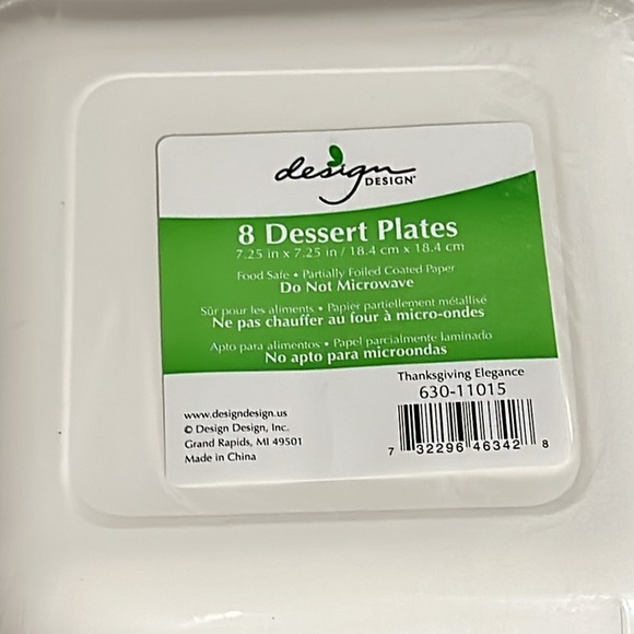 Thanksgiving Elegance Dinner Plates & Napkins - Picture 9 of 10